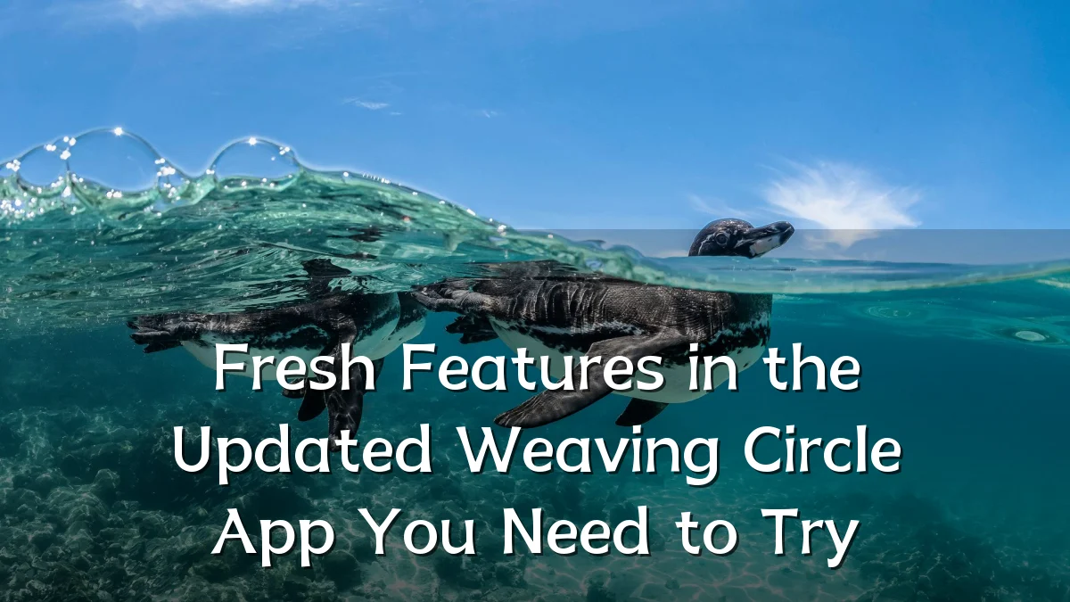 Fresh Features in the Updated Weaving Circle App You Need to Try