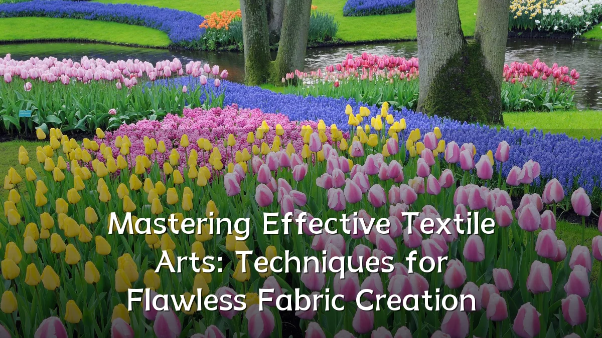 Mastering Effective Textile Arts: Techniques for Flawless Fabric Creation