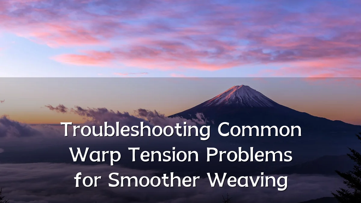 Troubleshooting Common Warp Tension Problems for Smoother Weaving