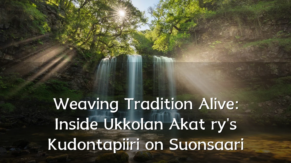 Weaving Tradition Alive: Inside Ukkolan Akat ry's Kudontapiiri on Suonsaari