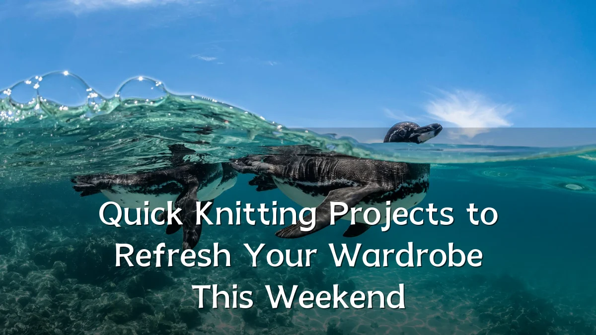 Quick Knitting Projects to Refresh Your Wardrobe This Weekend